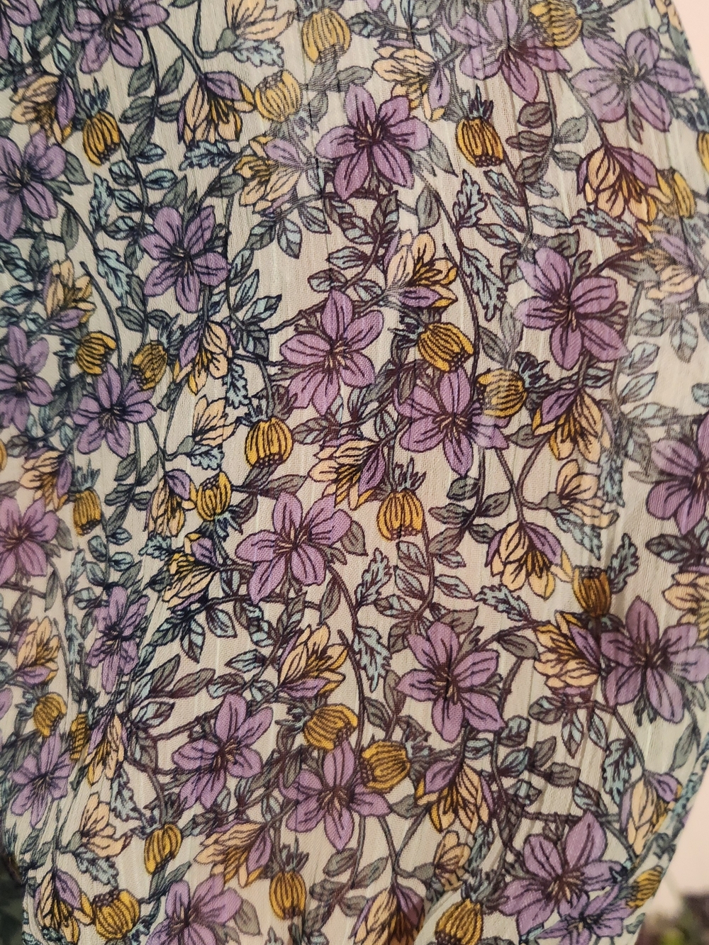 St Johns Bay Petite Large Floral Cottagecore Blouse Boho Spring Top - Picture 4 of 11
